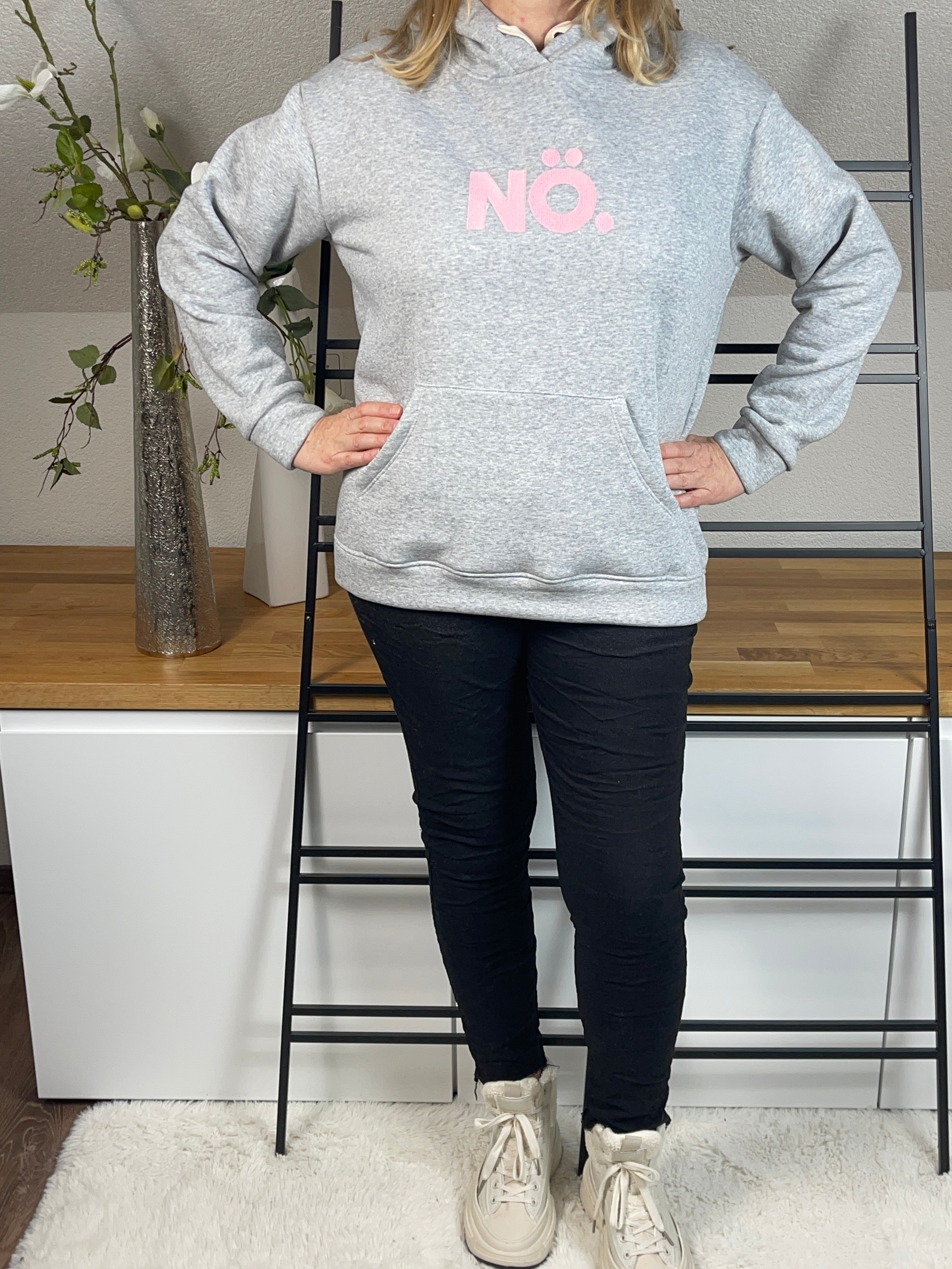 Hoodie  „Nö“ Einheitsgrösse Gr. 36 - 42