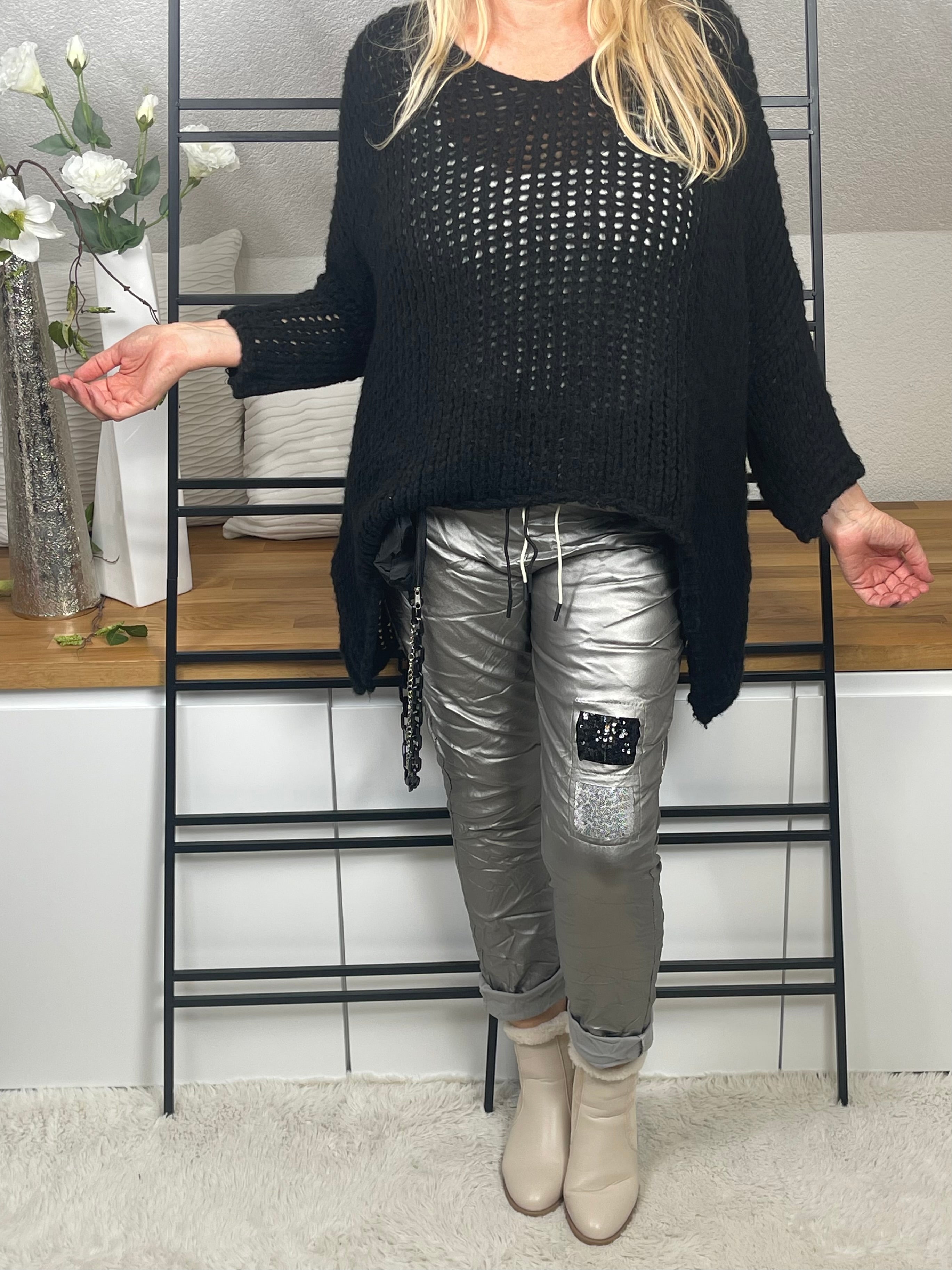 Damen - Pullover „Flauschi“ Einheitsgrösse Gr. 38 - 48 + in vielen Farben