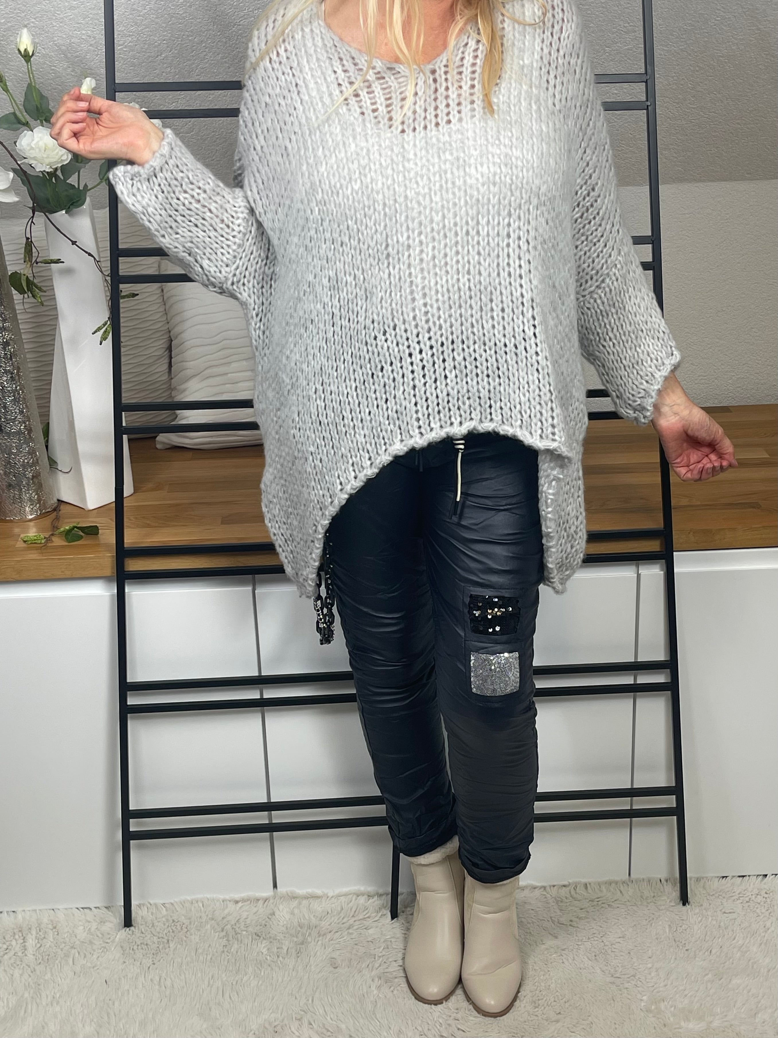 Damen - Pullover „Flauschi“ Einheitsgrösse Gr. 38 - 48 + in vielen Farben