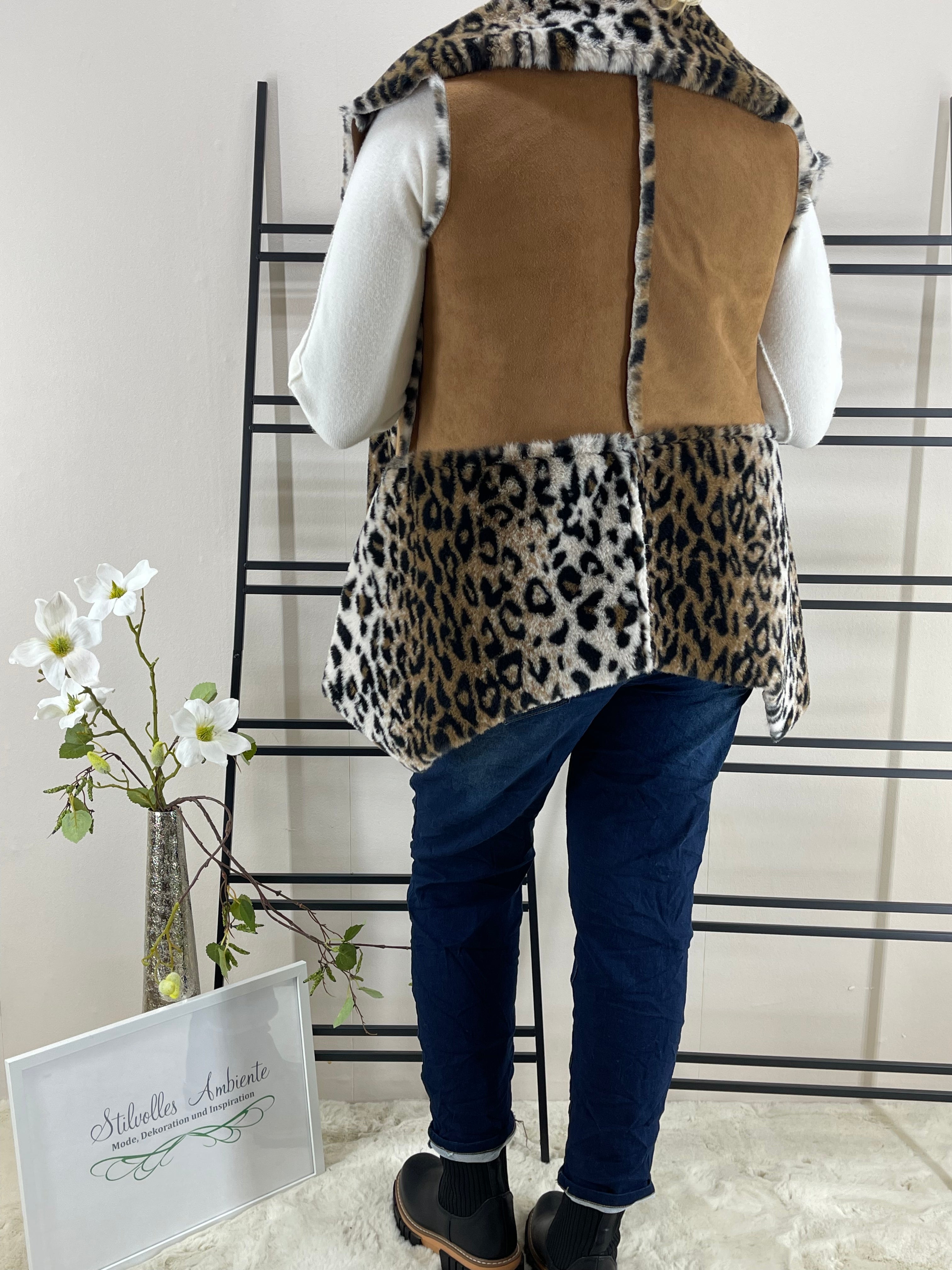 Jacke „Kunstfell - Wildlederoptik“ Einheitsgrösse Gr. 36 - 40
