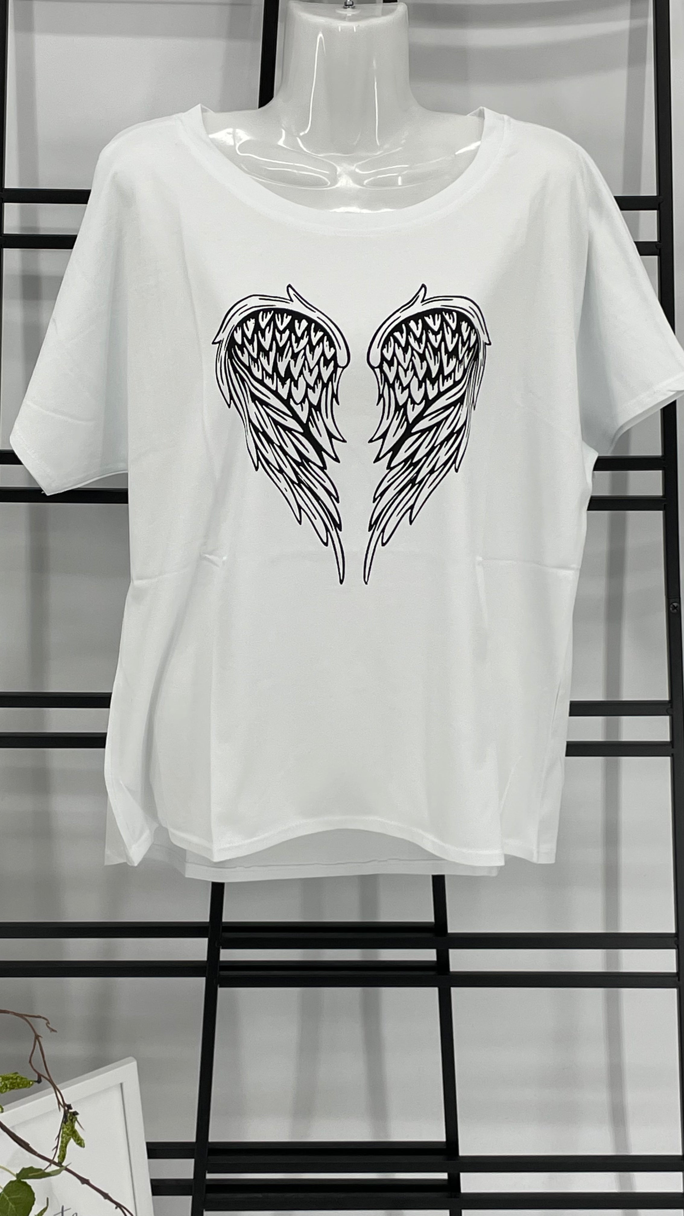 T - Shirt „Engelsflügel“ Einheitsgrösse Gr. 36 - 42/44