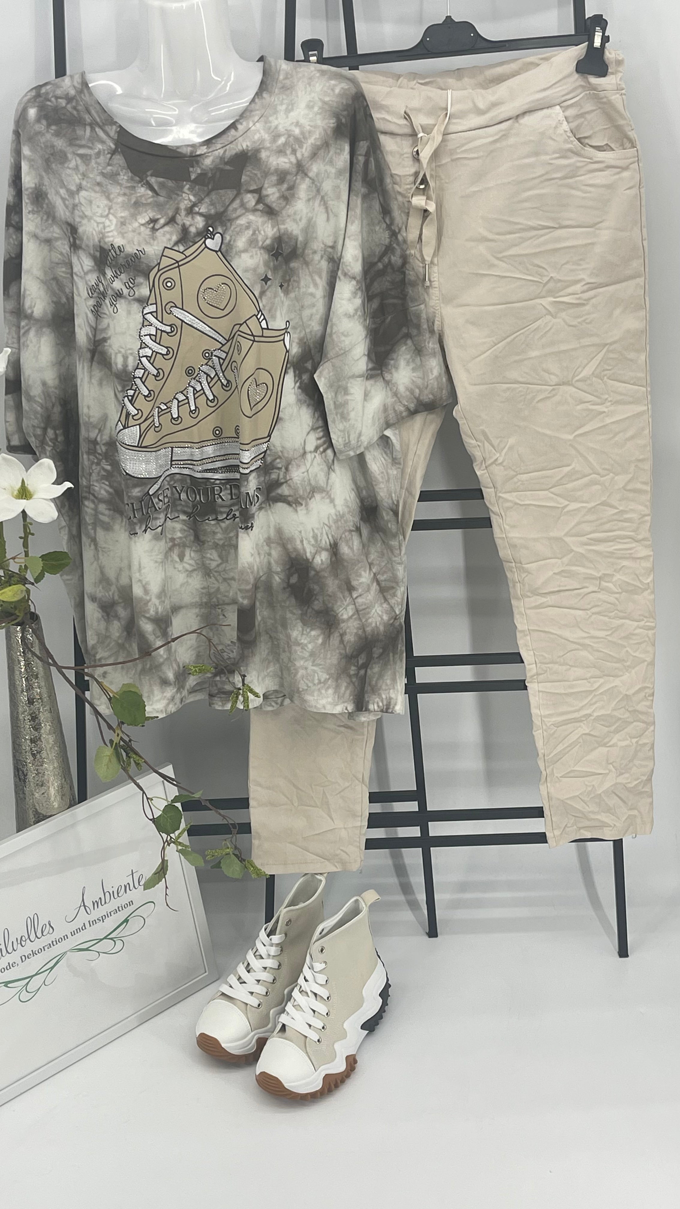 T - Shirt „Sneaker“ von „AC“ Einheitsgrösse Gr. 38 - 48