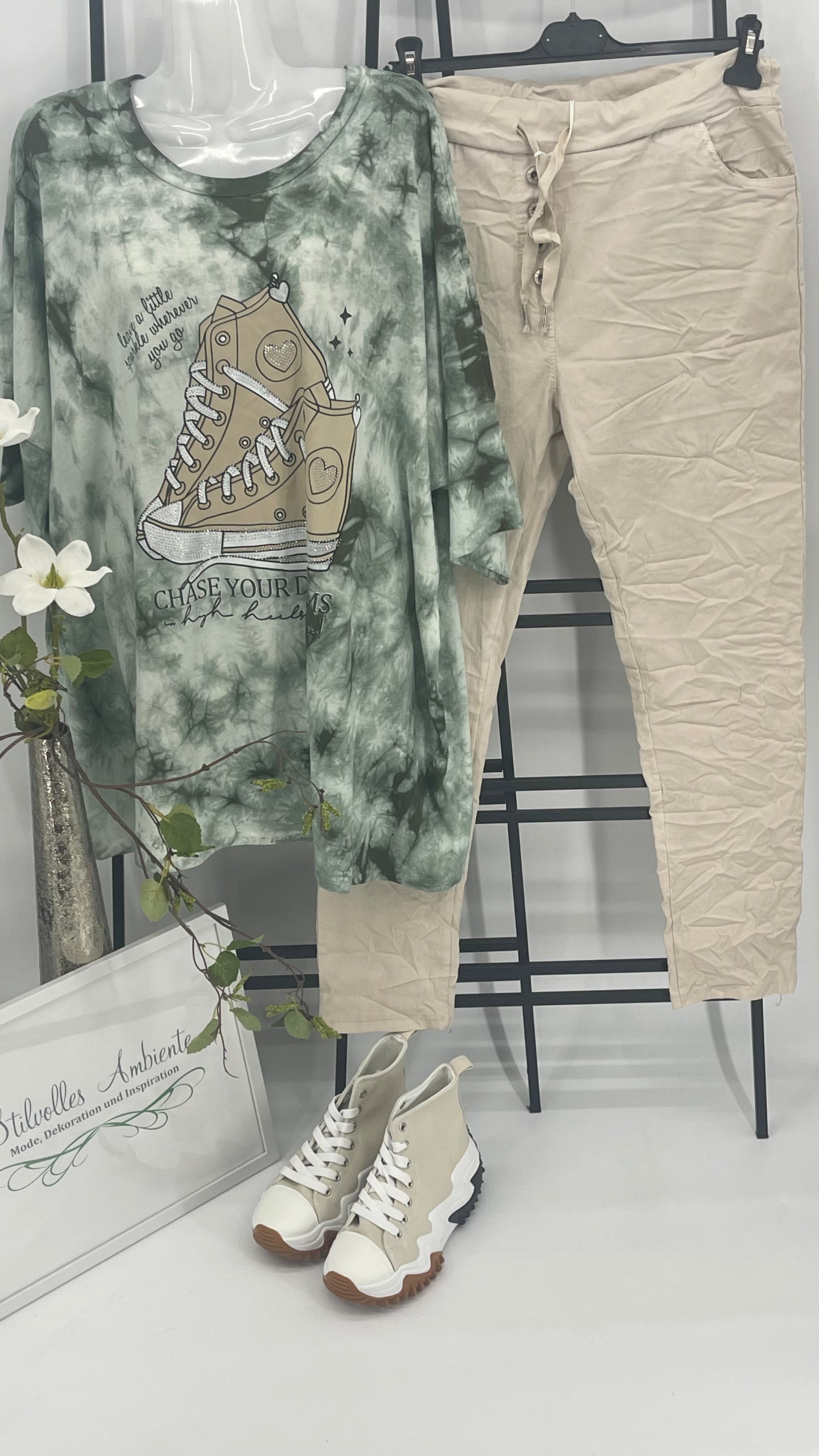 T - Shirt „Sneaker“ von „AC“ Einheitsgrösse Gr. 38 - 48