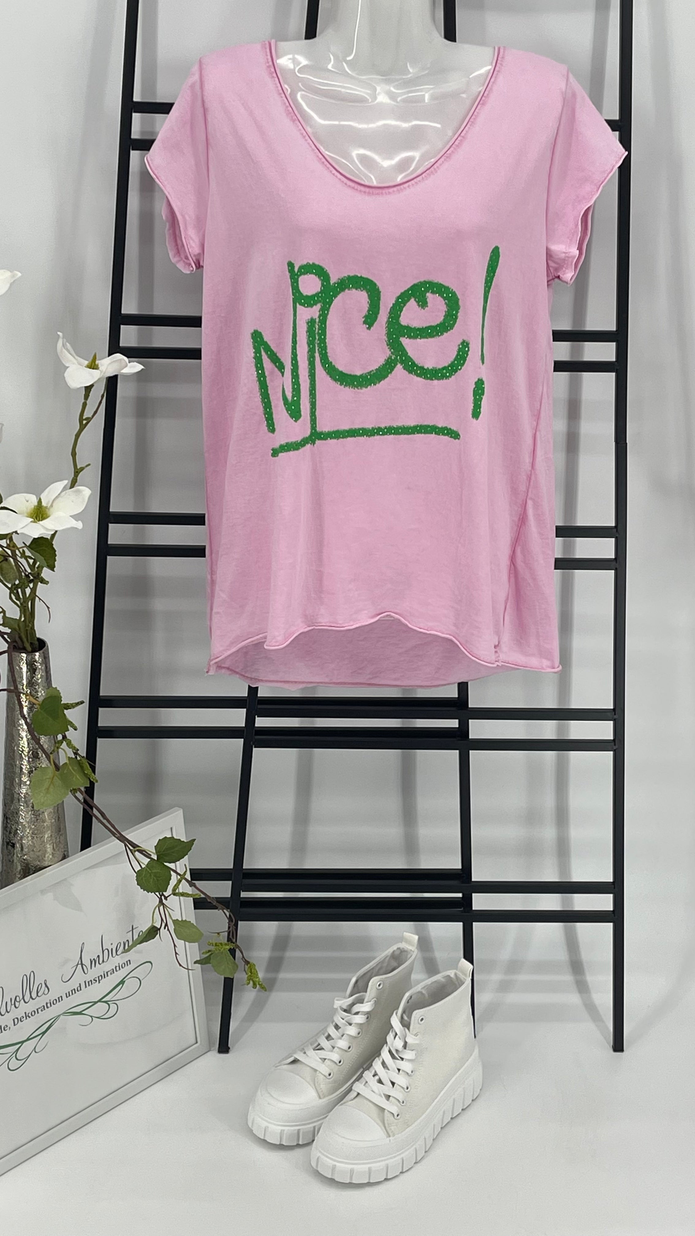 T - Shirt „Nice“ Einheitsgrösse Gr. 36 - 42