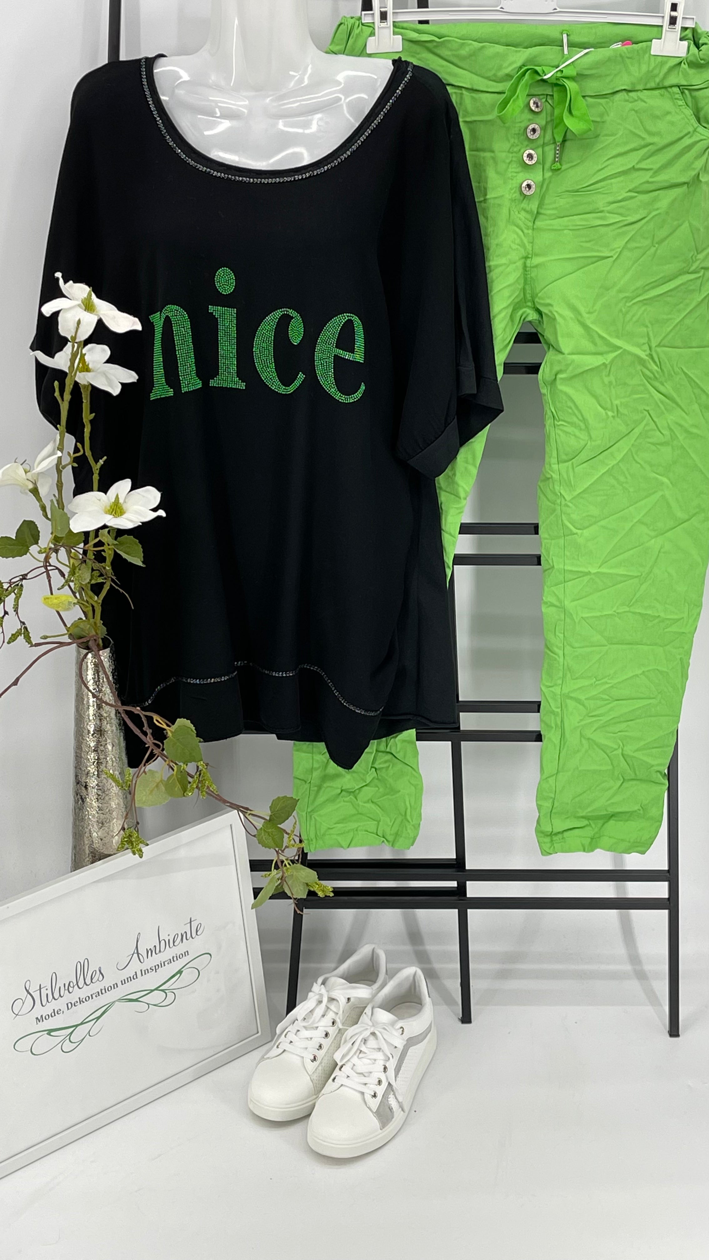 T - Shirt „Nice“ Einheitsgrösse Gr. 36 - 46